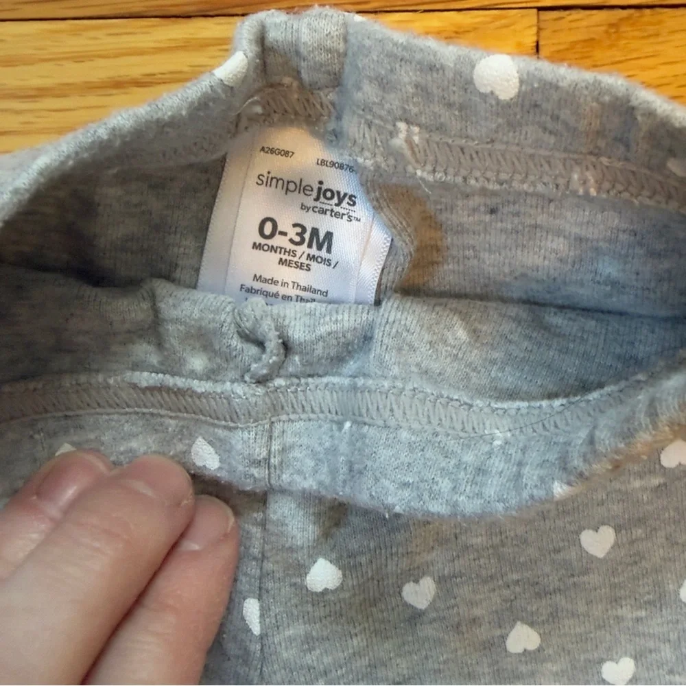 3 for $12 GAP Denim 0-3 Baby Denim Jumper and Carters Polka Dot Pants